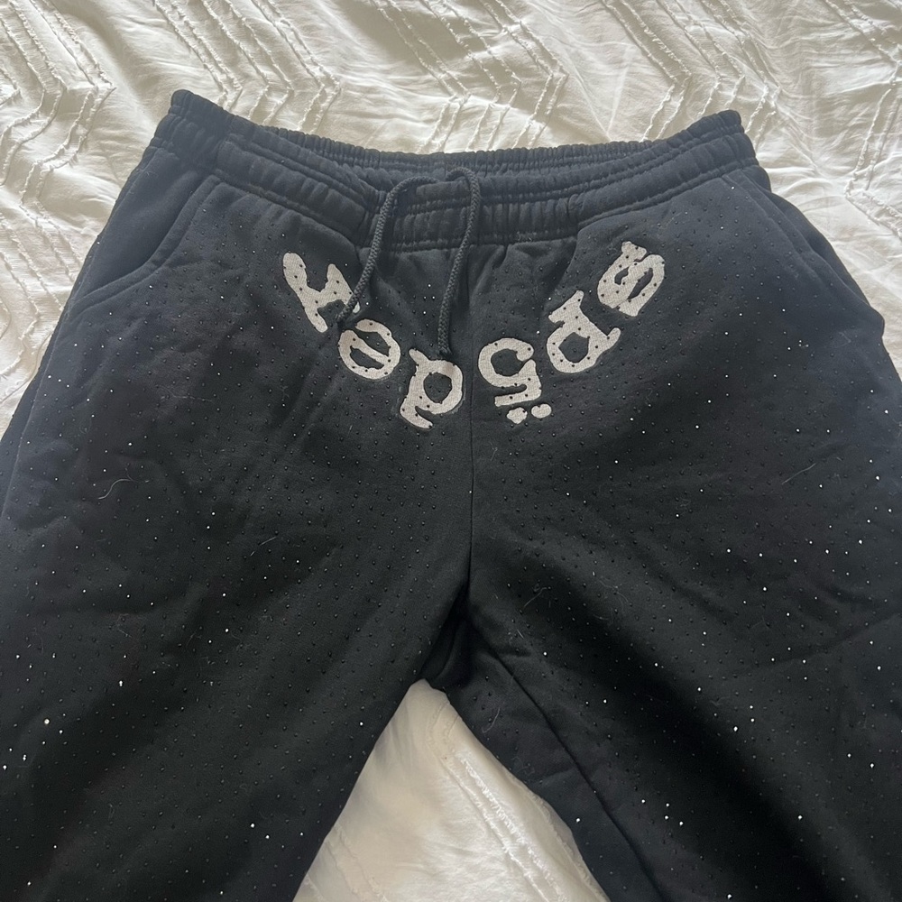 Sp5der Black Diamond Trackpants Joggers with Logo